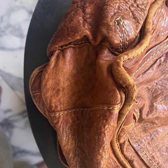 Vintage Y2K Ruehl No. 925 (A&F) Oversize Messenger Brown Leather Bag Academia - Picture 15 of 16